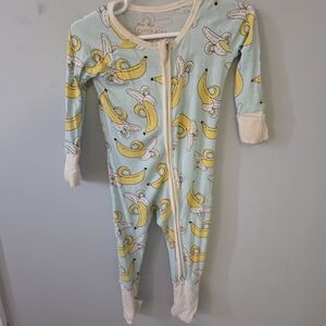 Banana Print Kids One Piece Pajama